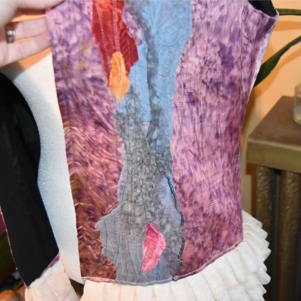 Sara Palacios Wearable Art Los Angeles SPLA Silk Vest OOAK Textile Medium